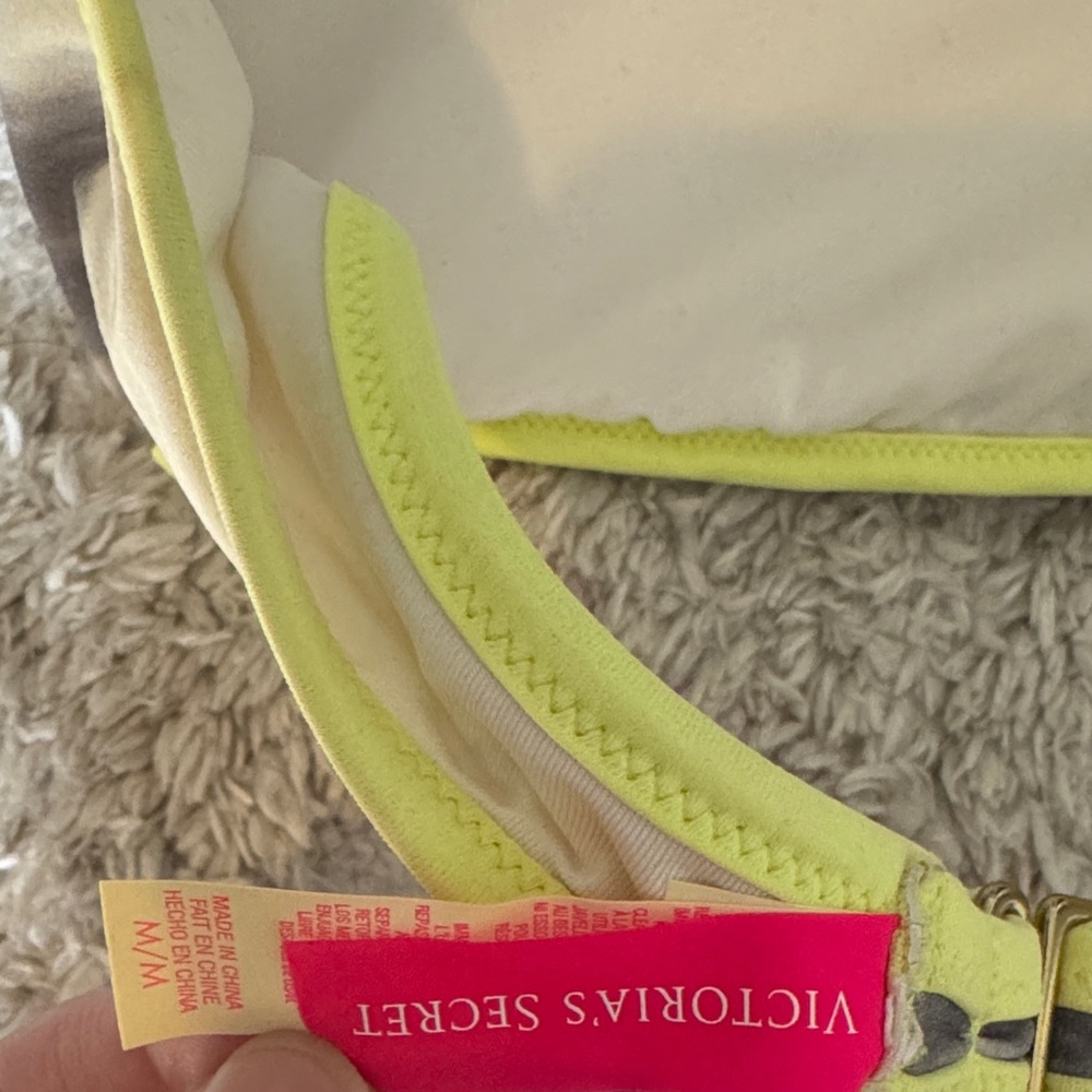 Victoria's Secret Monochrome Bikini with Yellow Trim - Picture 4 of 4